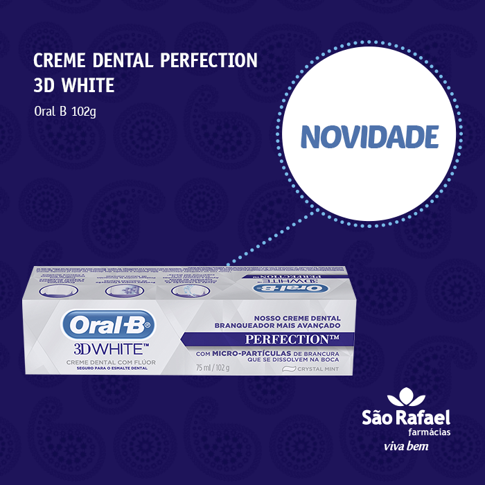 CREME DENTAL PERFECTION 3D WHITE ORAL-B